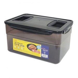 반투명 핸들 김치통 9L 1P 밀폐 보관 냉장고 손잡이 BPA프리 용기 반찬통