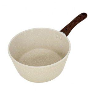 원목핸들 논스틱 라면냄비 17cm 1P 편수냄비 인덕션겸용 요리 냄비