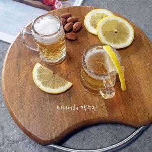 손잡이 긴 소주잔 6개입 미니어처 맥주잔 세트 투명 유리잔 술잔