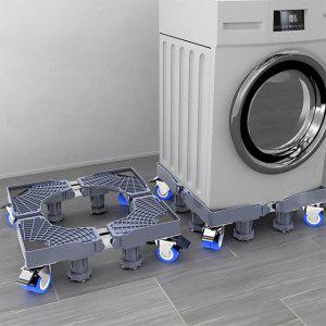 (싸더라) 이동식 가전제품 받침대 세탁기 냉장고 에어컨 다용도 스탠드 바퀴형