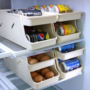 2단 계란 보관 케이스 슬라이딩 롤링 식품 용기 주방 정리