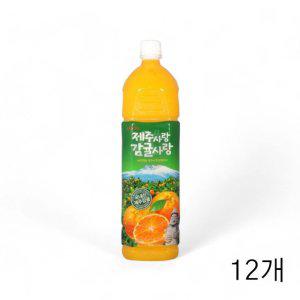 롯데 델몬트 제주사랑 감귤사랑 1.5L X12개 과즙음료