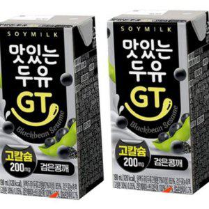 두유 190ml 검은콩 깨 건강 식물성 온가족 고칼슘