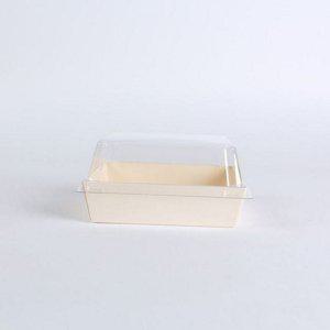 그릇 용기 나무 포장용 식품 사각 일회용 테이크아웃