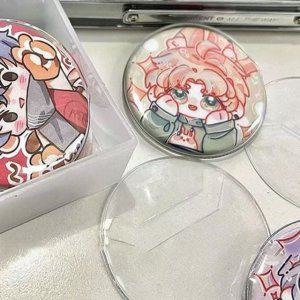 굿즈 뱃지 투명 보호 원형 케이스 캔 커버