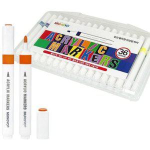 아크릴 마카펜 수성 그리기 마카 어린이용 다용도 36색 문구용