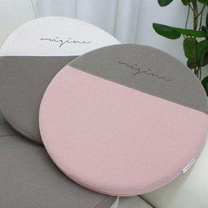 원형 복원력 메모리 방석 좌식 세탁 북유럽풍 푹신한 폼