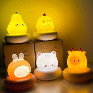 애니멀 인테리어 침실 무드등 동물 어린이 실리콘 수유등 선물용
