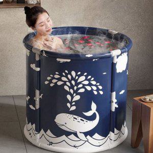 간이 반신욕조 욕조 이동식 성인 휴대용 접이식 1인