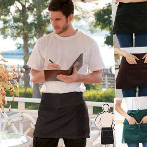 포켓 요리 작업 카페 주방 앞치마 선물 반앞치마 바리스타