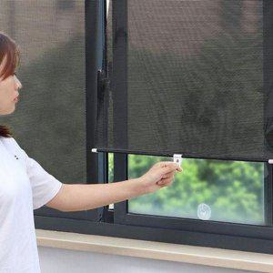 흡착식 썬 블럭 자외선 햇빛 가리개 간편 롤업 차량용