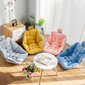 토끼 등 극세사 부드러운 쿠션 등받이 의자 사무실 푹신한