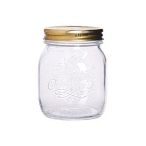 원형 쨈 밀폐 병 선물용 과일청 유리 푸딩 용기