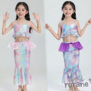 비치 아동 원피스 유아 수영복 투피스 인어 여아