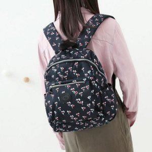 꽃무늬 백팩 캐주얼 나일론 엄마 여성 나들이 가벼운 데일리