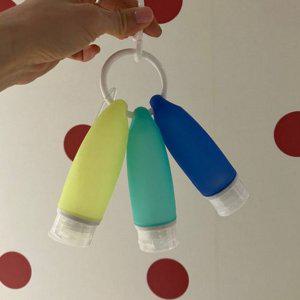 휴대용 고리형 여행용 실리콘 소분 리필 용기 공병