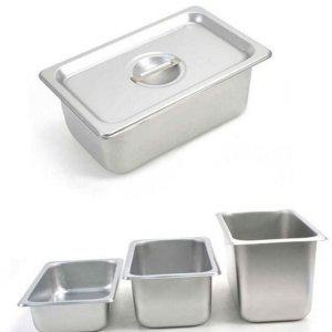 바트 밧드 스텐 깊은 업소용 사각 보관 뚜껑 식자재