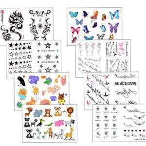 문신 방수 레터링 타투 패션 스티커 성인 어린이