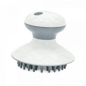 두피 무선 휴대용 진동 실리콘 마사지기 방수 전동