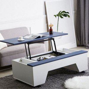 이동식 테이블 확장형 거실 좌식 업 수납형 리프트