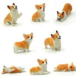 인형 강아지 인테리어 플라스틱 사무실 장식 모형 피규어