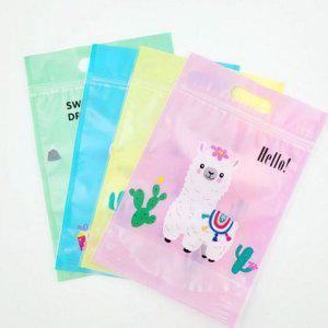 백 비닐 알파카 귀여운 지퍼 포장 투명