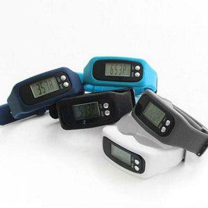 만보기 실리콘 시계 손목 스포츠 방수 활동량 팔찌