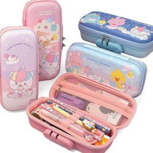 다용도 학용품 eva 필통 선물 연필통 비밀 자물쇠 번호