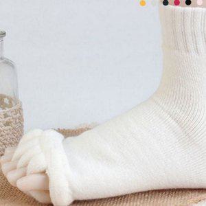 지압 양말 데일리 건강 두꺼운 분리 발가락 마사지