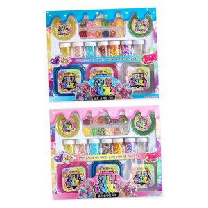 토핑 만들기 놀이 클리어 어린이 슬라임