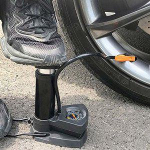 공기주입기 에어 타이어 다용도 발 차량용 고압 펌프 휴대용