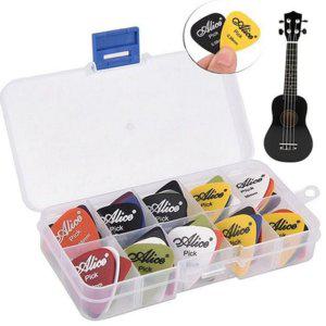 케이스 통기타 피크 24개 두께별 어쿠스틱기타 모음 일렉