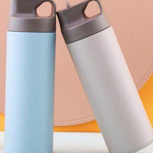 심플 빨대 스포츠 스테인레스 가벼운 보냉 아이스 휴대용 텀블러