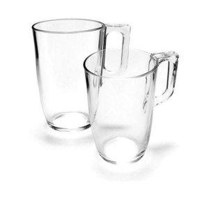 강화 심플 식기세척기용 두꺼운 내열 머그컵 유리 전자