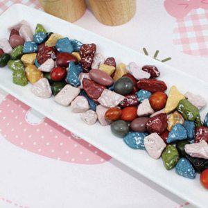 다채로운 어린이 초콜릿 돌모양 간식용 재미 알록달록