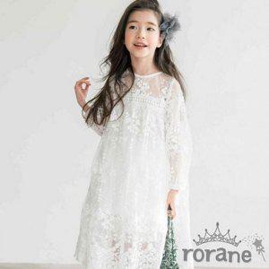 아동 레이스 드레스 롱 어린이 원피스 팔 여아 긴