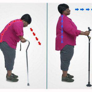 지팡이 안전 휴대용 접이식 어르신 노인 실리콘발