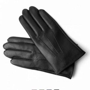 남성 방한 스마트폰 장갑 가죽 양 기모 데일리
