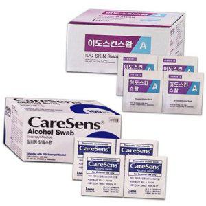 100매 일회용 소독용 손소독 개별포장 국내생산 알콜솜 휴대용 의약외품