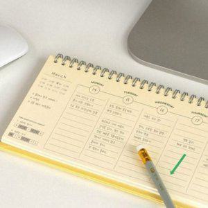 주간 스케줄 위클리 플래너 스프링 만년 관리 노트