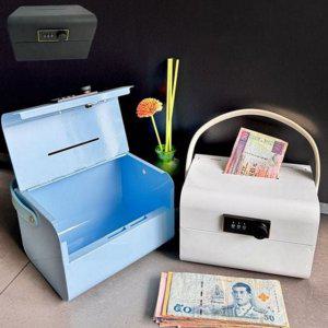 가정용 손잡이 번호 비밀 휴대용 소형 금고 저금통