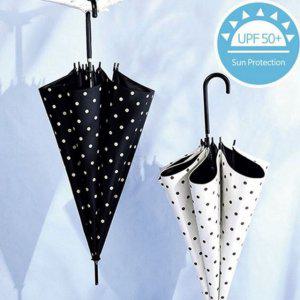 땡땡이 암막 데일리 차단 자동 우산 장우산 양산 자외선