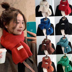 두꺼운 데일리 목도리 겨울 캐시미어 여성 니트