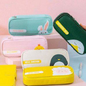 귀여운 파우치 대용량 필통 넉넉한 펜슬 학생용 동물