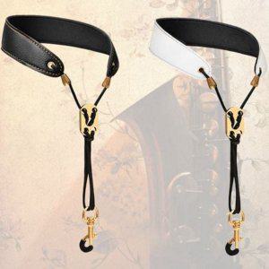 어깨 악기용 스트랩 연주 밴드 목걸이 색소폰목 가죽