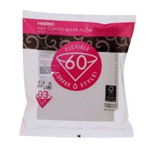 핸드 종이 100매 원뿔형 여과지 필터 일회용 커피 6인용