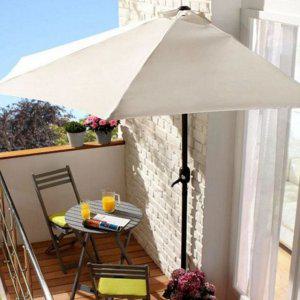 접이식 방수 파라솔 야외용 테라스 베란다 반원 하프 가든