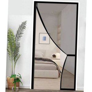 방충망 자동 접이식 커튼형 옆트임 현관문 자석 여름 출입문