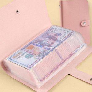 포켓형 다이어리형 은행권 투명 지폐 수집용 앨범 가죽 수집