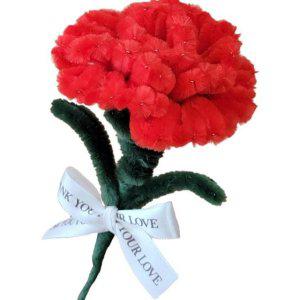 카네이션 수공예 재료 모루 공예 키트 만들기 브로치